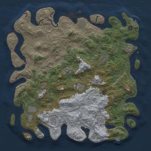 Thumbnail Rust Map: Procedural Map, Size: 4800, Seed: 1659926, 19 Monuments