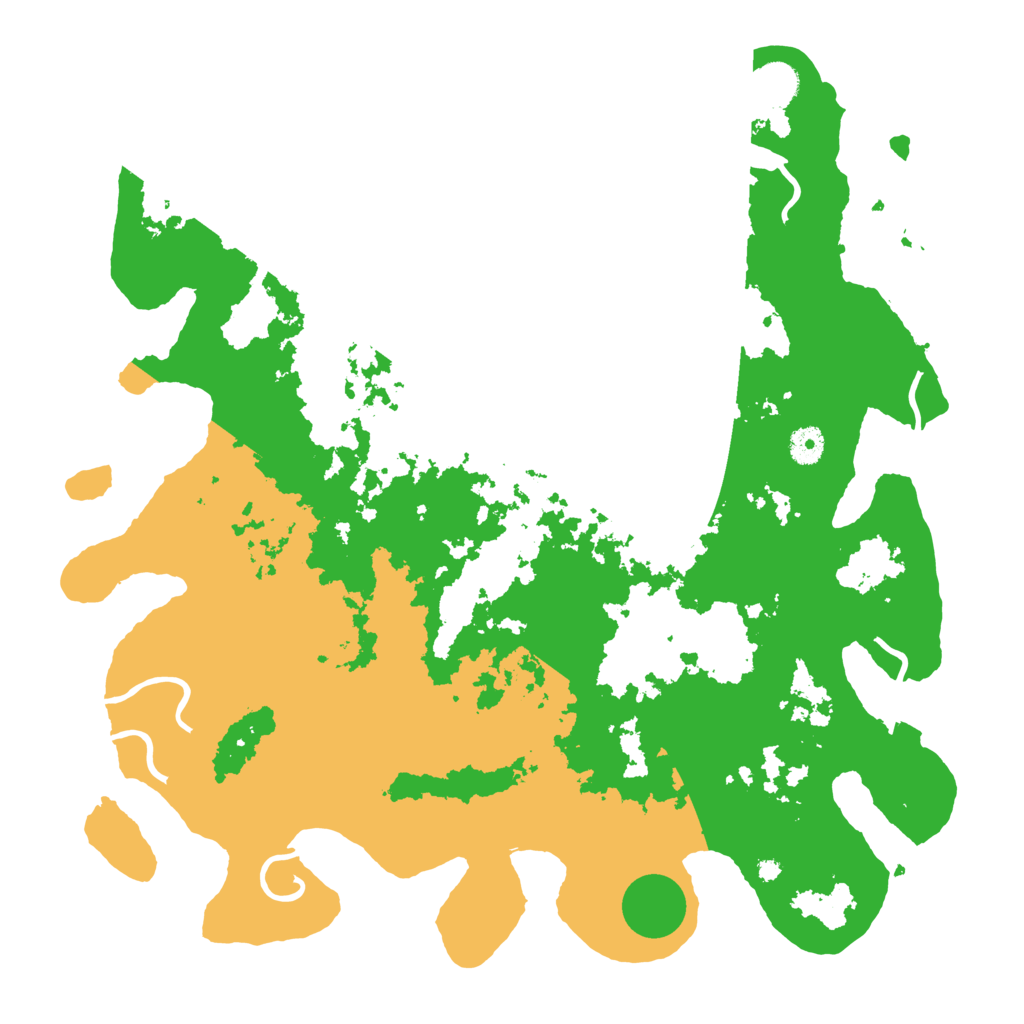 Biome Rust Map: Procedural Map, Size: 4222, Seed: 111111