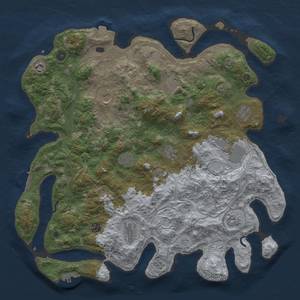 Thumbnail Rust Map: Procedural Map, Size: 4500, Seed: 774921488, 19 Monuments