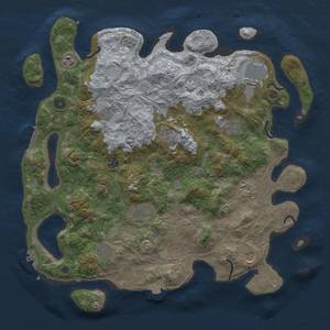 Thumbnail Rust Map: Procedural Map, Size: 4250, Seed: 992548417, 19 Monuments