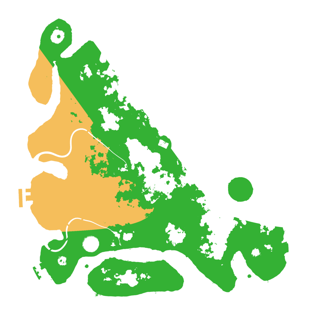 Biome Rust Map: Procedural Map, Size: 3500, Seed: 230070900