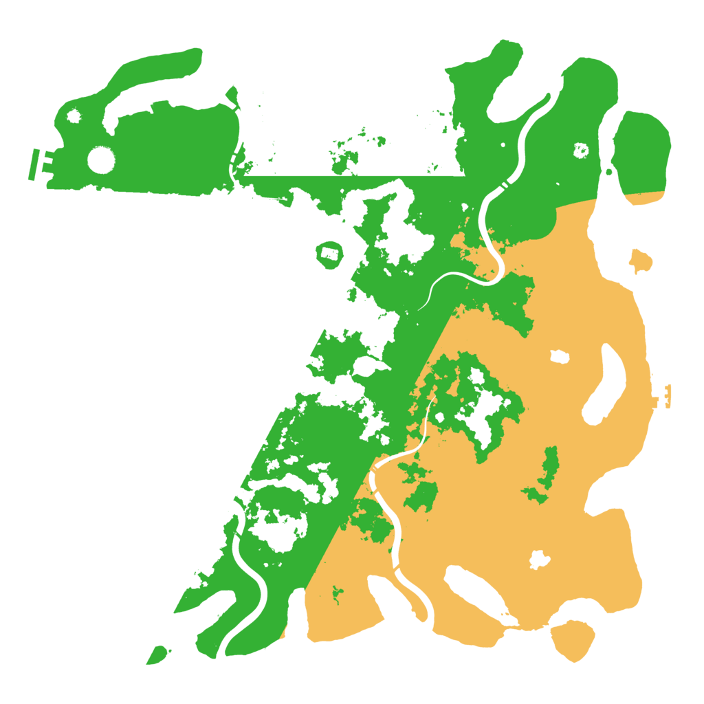 Biome Rust Map: Procedural Map, Size: 4500, Seed: 4777888