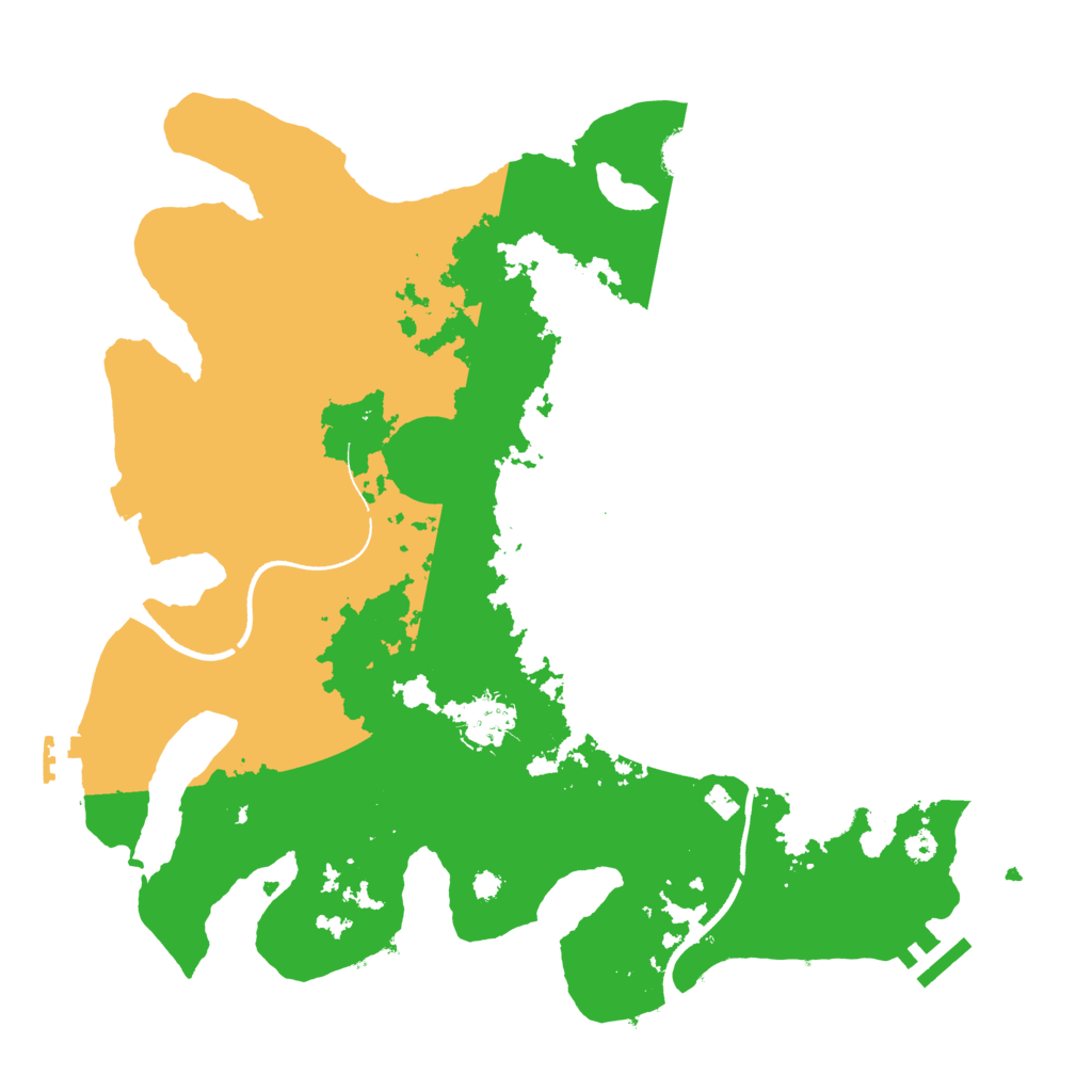 Biome Rust Map: Procedural Map, Size: 3500, Seed: 1079587532