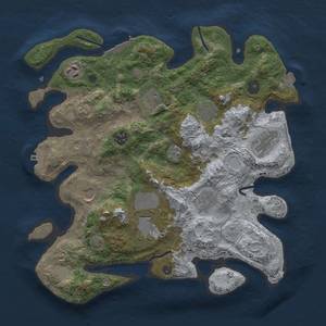 Thumbnail Rust Map: Procedural Map, Size: 3500, Seed: 2197023, 17 Monuments