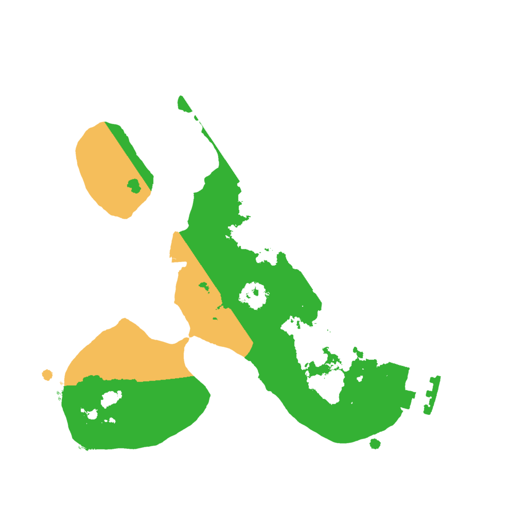 Biome Rust Map: Procedural Map, Size: 2000, Seed: 490047579