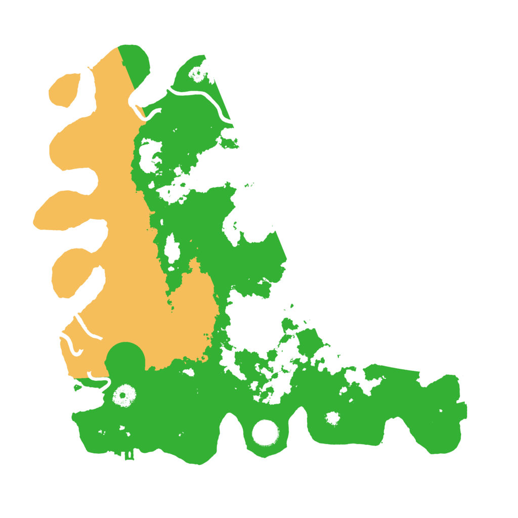 Biome Rust Map: Procedural Map, Size: 3500, Seed: 39863
