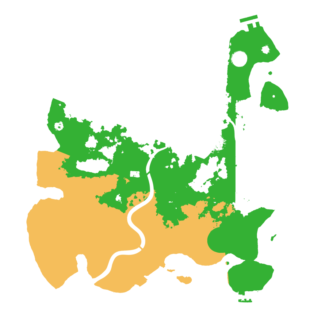 Biome Rust Map: Procedural Map, Size: 3500, Seed: 578545371