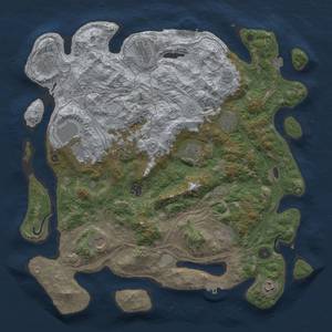 Thumbnail Rust Map: Procedural Map, Size: 4250, Seed: 884323, 19 Monuments