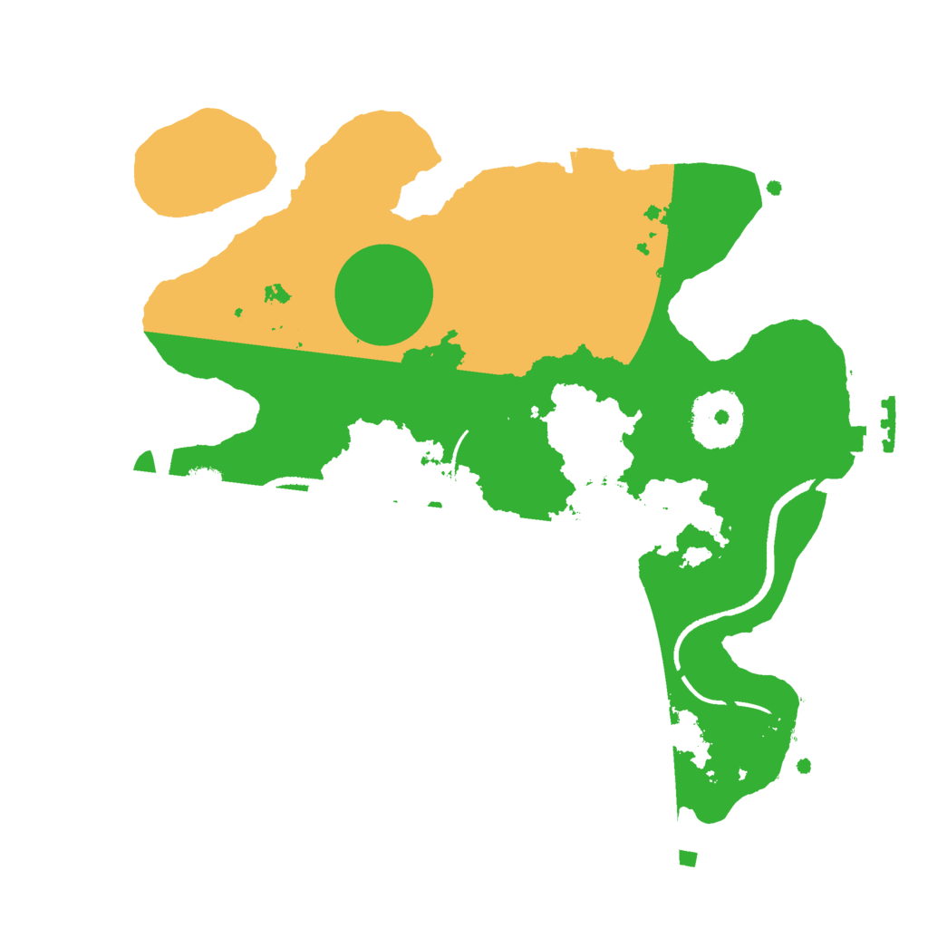 Biome Rust Map: Procedural Map, Size: 2500, Seed: 227924530