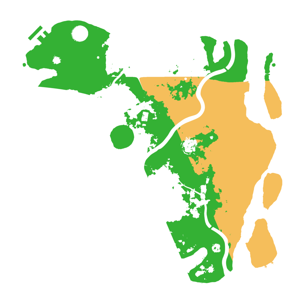 Biome Rust Map: Procedural Map, Size: 3500, Seed: 842622820