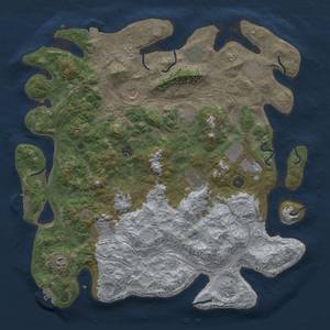 Thumbnail Rust Map: Procedural Map, Size: 4500, Seed: 105308, 19 Monuments