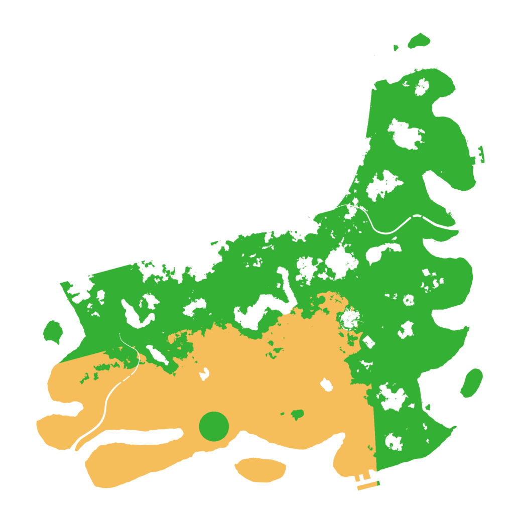 Biome Rust Map: Procedural Map, Size: 4550, Seed: 65998843