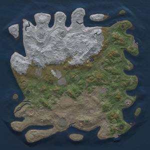 Thumbnail Rust Map: Procedural Map, Size: 4550, Seed: 65998843, 19 Monuments