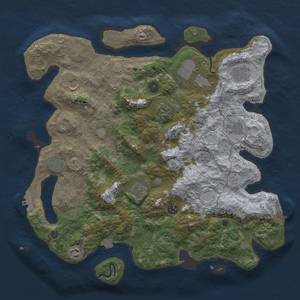 Thumbnail Rust Map: Procedural Map, Size: 4096, Seed: 278688322, 18 Monuments