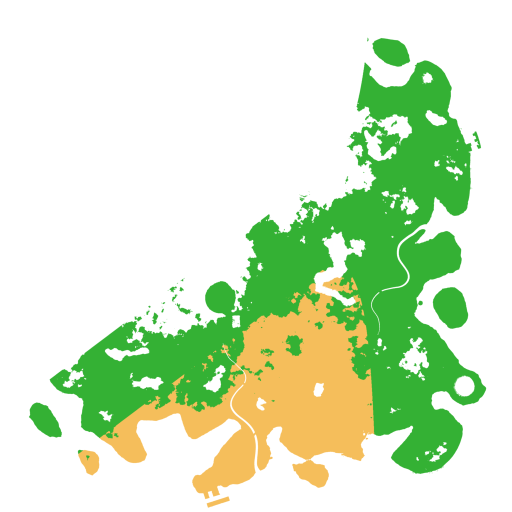 Biome Rust Map: Procedural Map, Size: 4500, Seed: 52178347