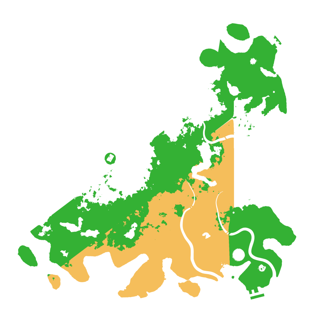 Biome Rust Map: Procedural Map, Size: 4500, Seed: 52178347