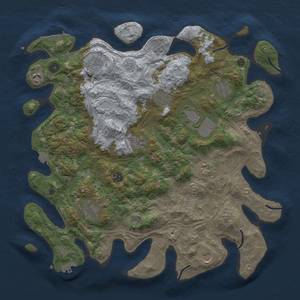 Thumbnail Rust Map: Procedural Map, Size: 4250, Seed: 84204766, 19 Monuments