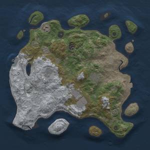 Thumbnail Rust Map: Procedural Map, Size: 3500, Seed: 937582460, 13 Monuments