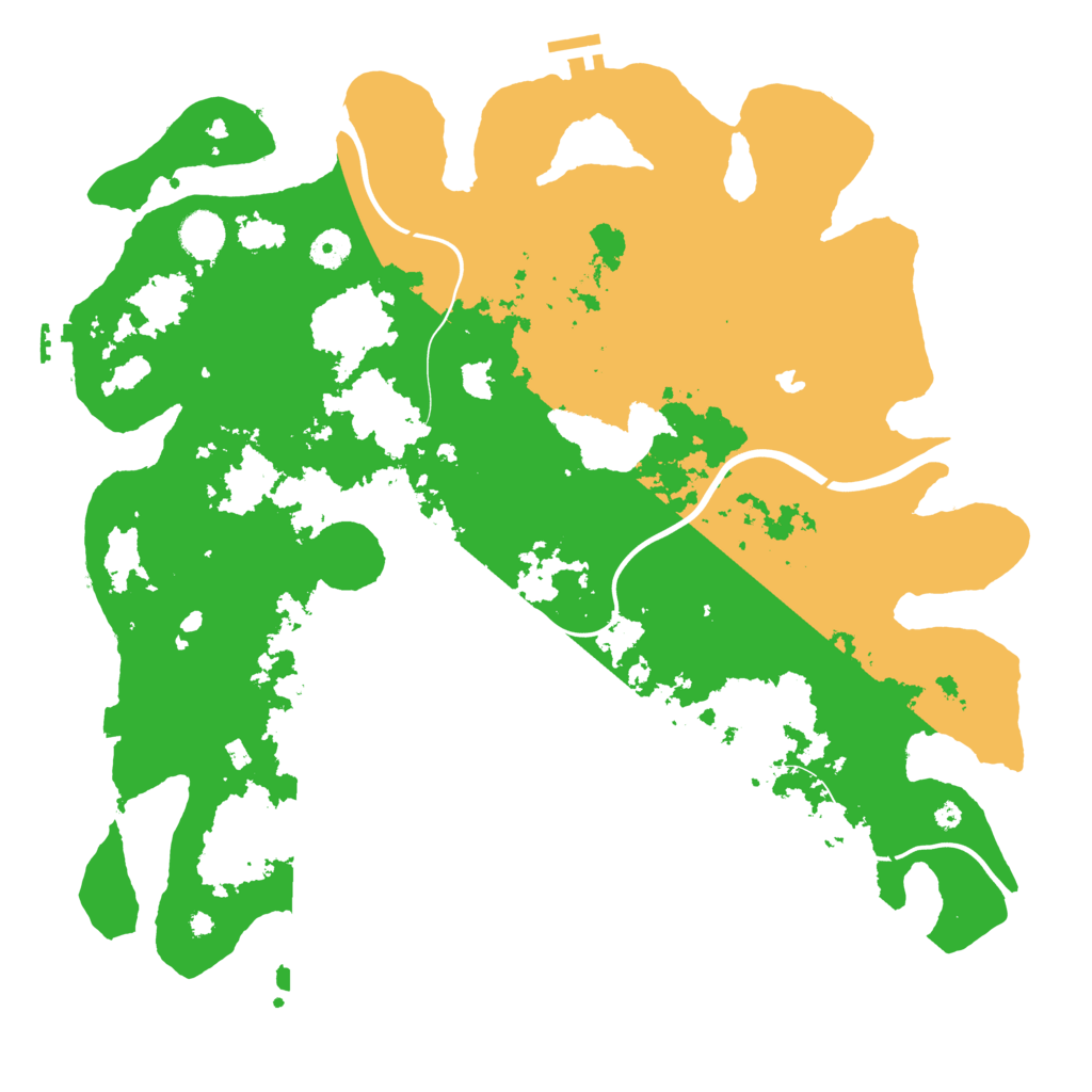 Biome Rust Map: Procedural Map, Size: 4200, Seed: 1942785927