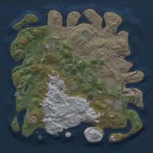 Thumbnail Rust Map: Procedural Map, Size: 4200, Seed: 1942785927, 19 Monuments