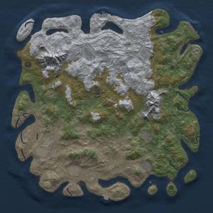 Thumbnail Rust Map: Procedural Map, Size: 5000, Seed: 94162, 19 Monuments