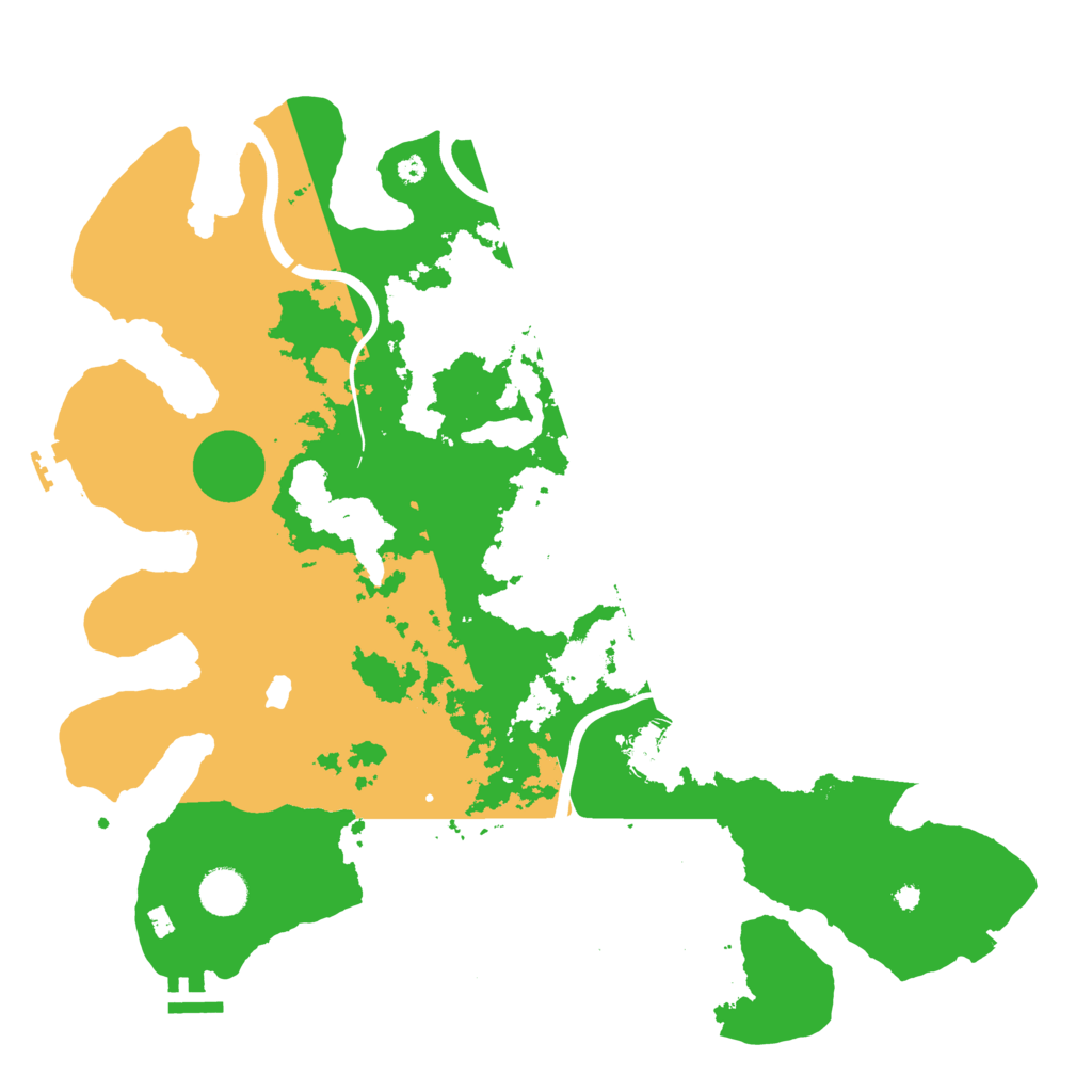 Biome Rust Map: Procedural Map, Size: 4000, Seed: 1361437553