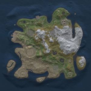 Thumbnail Rust Map: Procedural Map, Size: 3000, Seed: 2004737975, 14 Monuments