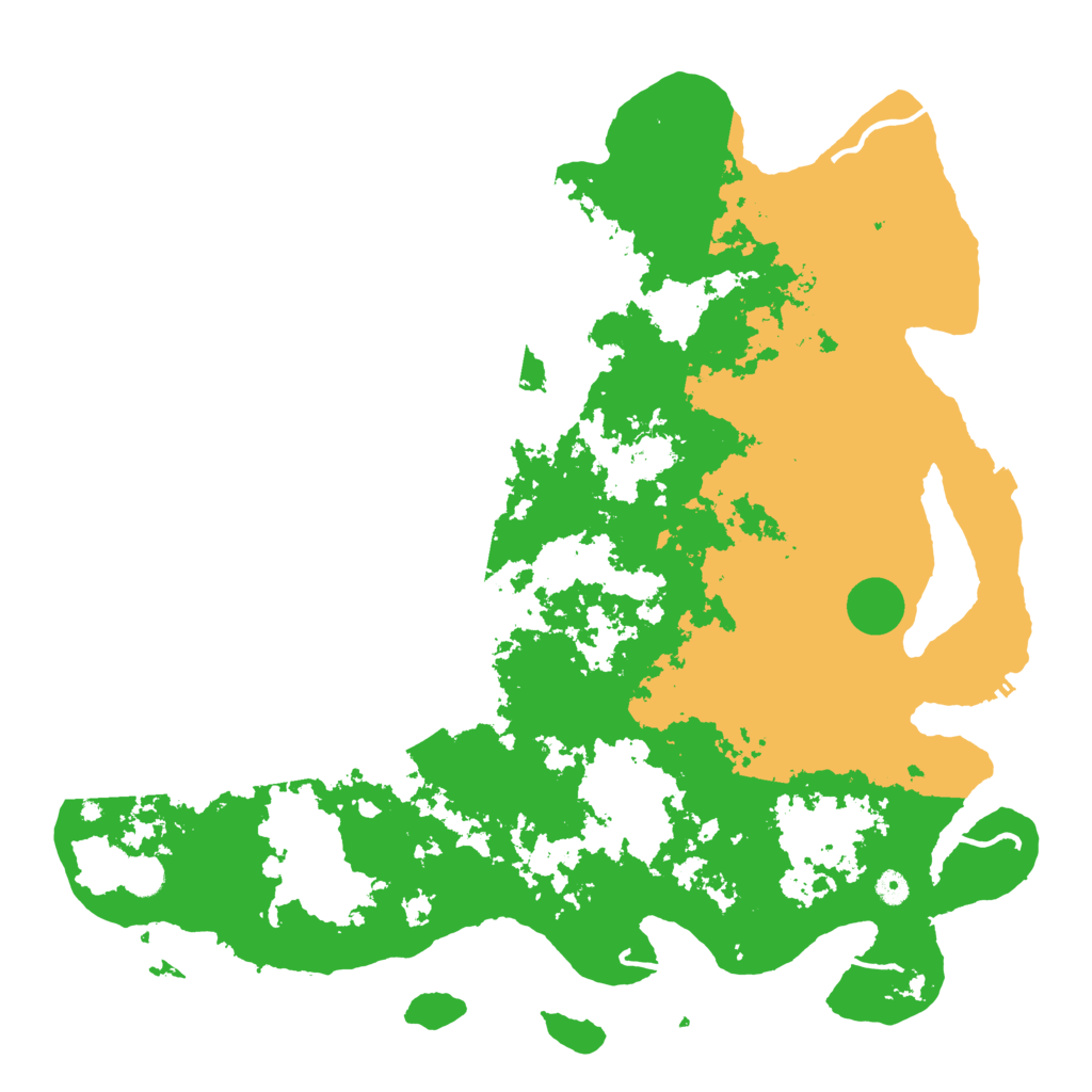 Biome Rust Map: Procedural Map, Size: 5000, Seed: 70742595