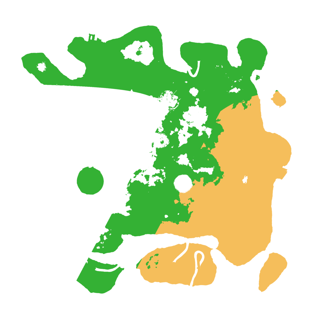 Biome Rust Map: Procedural Map, Size: 3200, Seed: 4554
