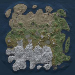 Thumbnail Rust Map: Procedural Map, Size: 4250, Seed: 1052479519, 19 Monuments