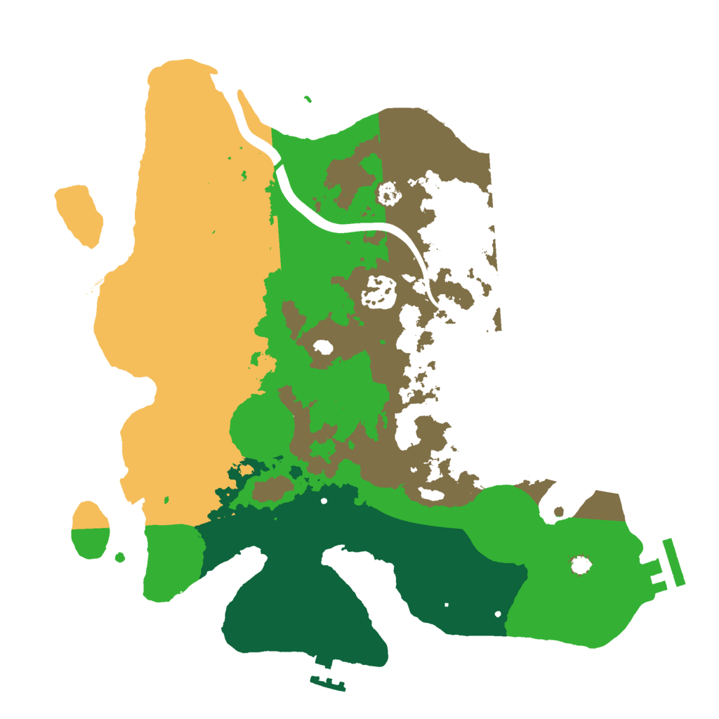 Biome Rust Map: Procedural Map, Size: 3000, Seed: 1489707254