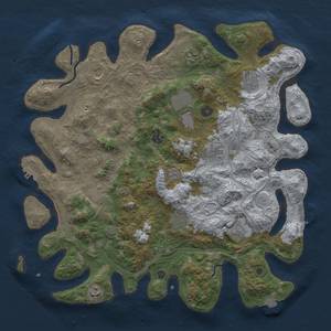 Thumbnail Rust Map: Procedural Map, Size: 4250, Seed: 1392355116, 19 Monuments