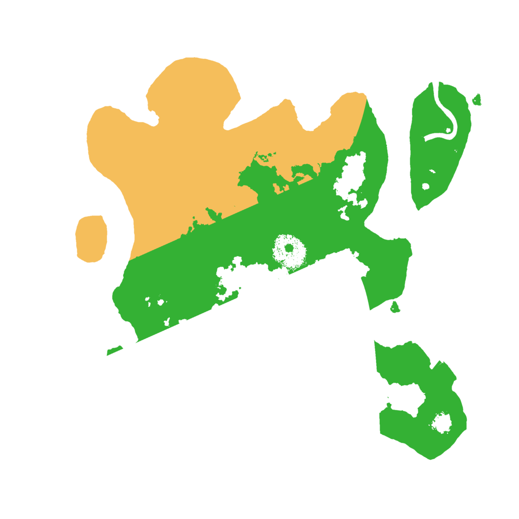 Biome Rust Map: Procedural Map, Size: 2400, Seed: 100374504