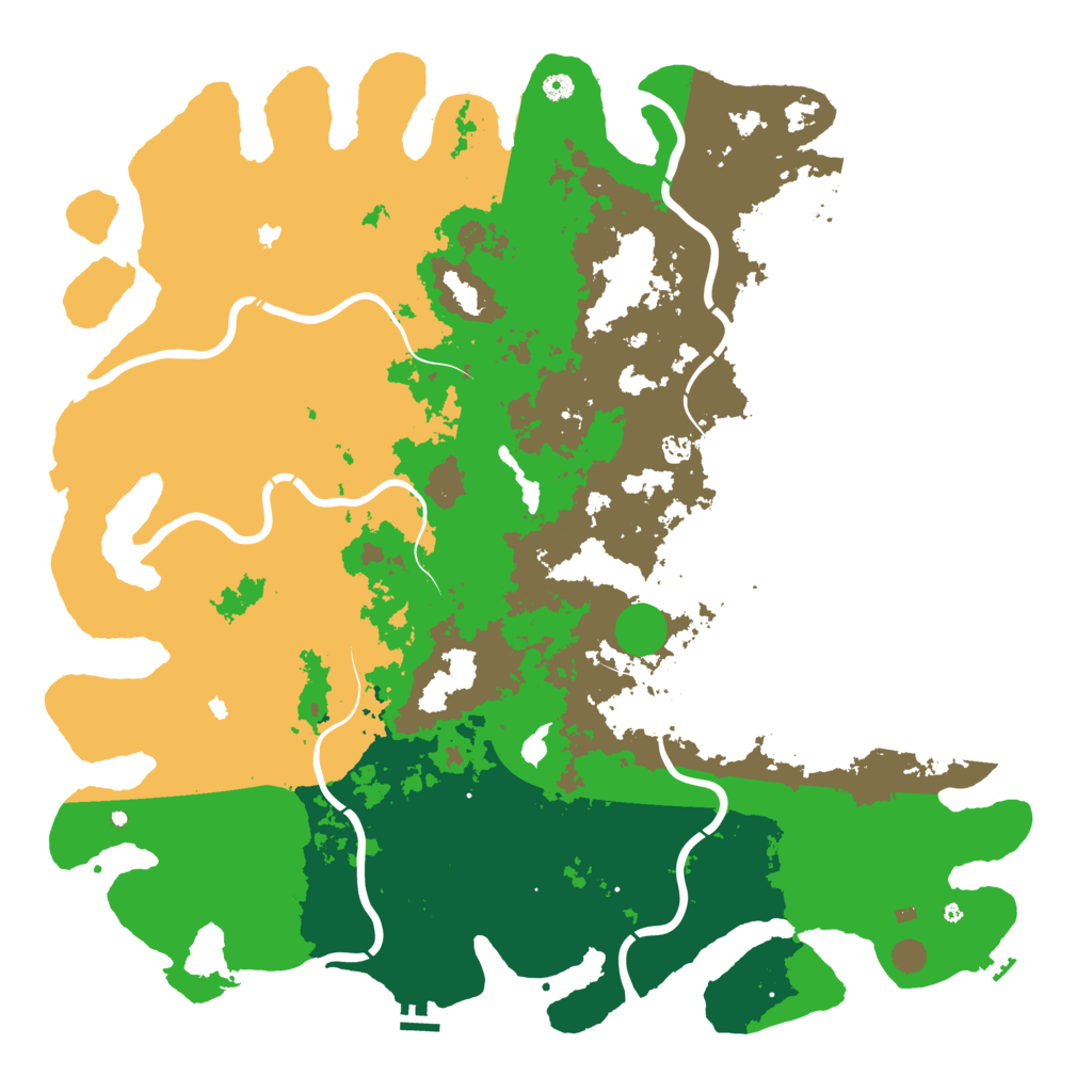 Biome Rust Map: Procedural Map, Size: 5555, Seed: 188433270