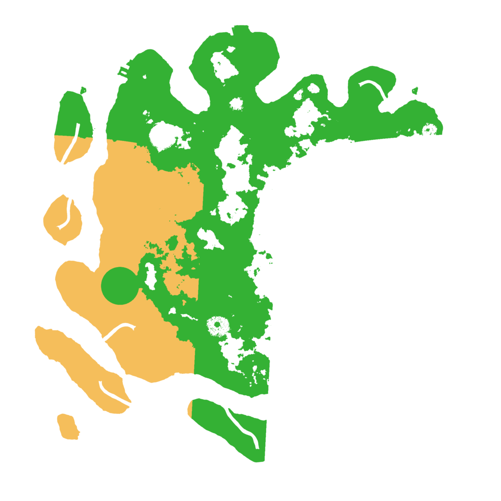 Biome Rust Map: Procedural Map, Size: 3500, Seed: 670395460