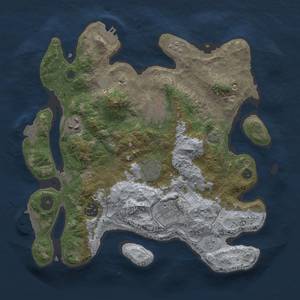 Thumbnail Rust Map: Procedural Map, Size: 3200, Seed: 1063858433, 14 Monuments