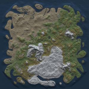Thumbnail Rust Map: Procedural Map, Size: 6000, Seed: 717074388, 18 Monuments