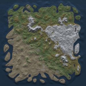 Thumbnail Rust Map: Procedural Map, Size: 6000, Seed: 978404657, 19 Monuments