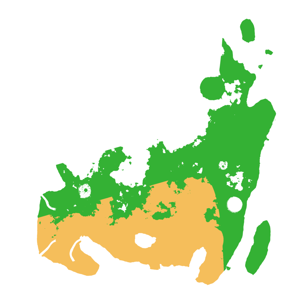 Biome Rust Map: Procedural Map, Size: 3500, Seed: 1045397358