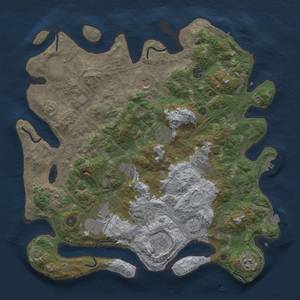 Thumbnail Rust Map: Procedural Map, Size: 4250, Seed: 548428988, 19 Monuments