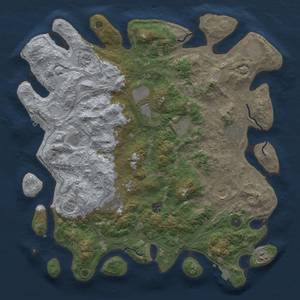 Thumbnail Rust Map: Procedural Map, Size: 4500, Seed: 1479633600, 18 Monuments