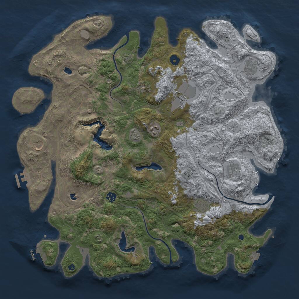 Rust Map: Procedural Map, Size: 4500, Seed: 1526715824, 15 Monuments