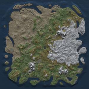 Thumbnail Rust Map: Procedural Map, Size: 6000, Seed: 8032024, 19 Monuments