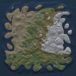 Thumbnail Rust Map: Procedural Map, Size: 4500, Seed: 179691637, 19 Monuments