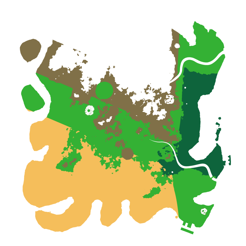 Biome Rust Map: Procedural Map, Size: 3750, Seed: 3781206
