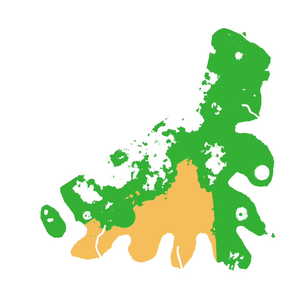 Biome Rust Map: Procedural Map, Size: 3500, Seed: 957241527