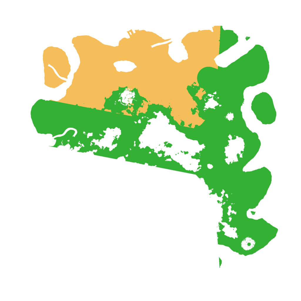 Biome Rust Map: Procedural Map, Size: 3500, Seed: 8824