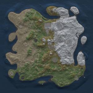 Thumbnail Rust Map: Procedural Map, Size: 4000, Seed: 215741121, 18 Monuments