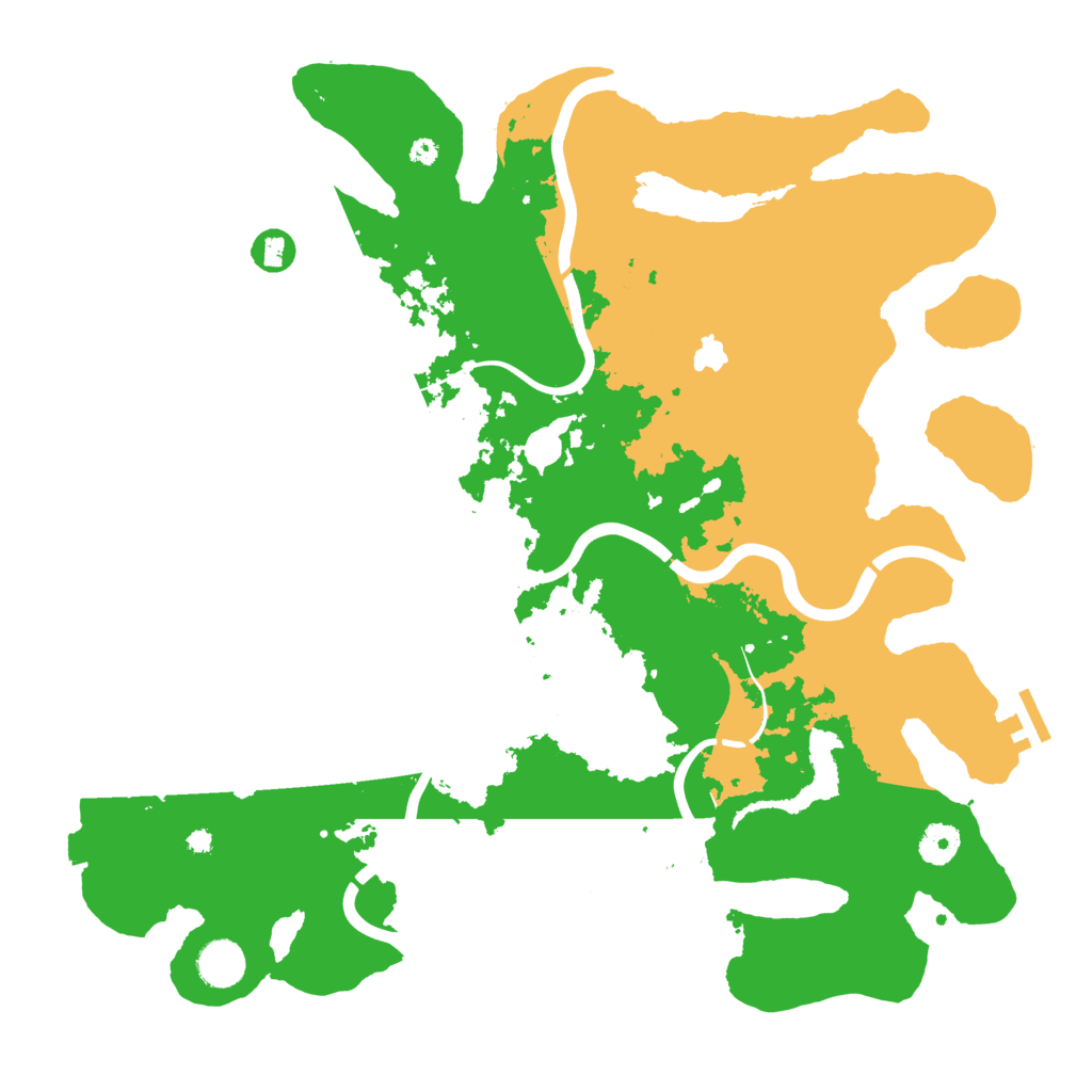 Biome Rust Map: Procedural Map, Size: 4000, Seed: 1079535406