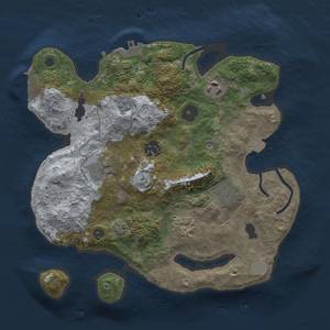Thumbnail Rust Map: Procedural Map, Size: 3000, Seed: 998488094, 14 Monuments
